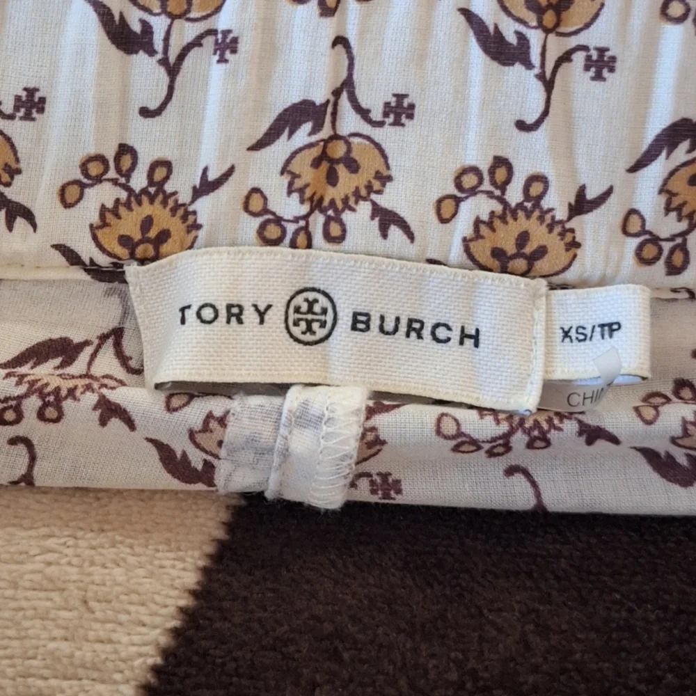 Tory Burch Printed Skinny Leg Pants